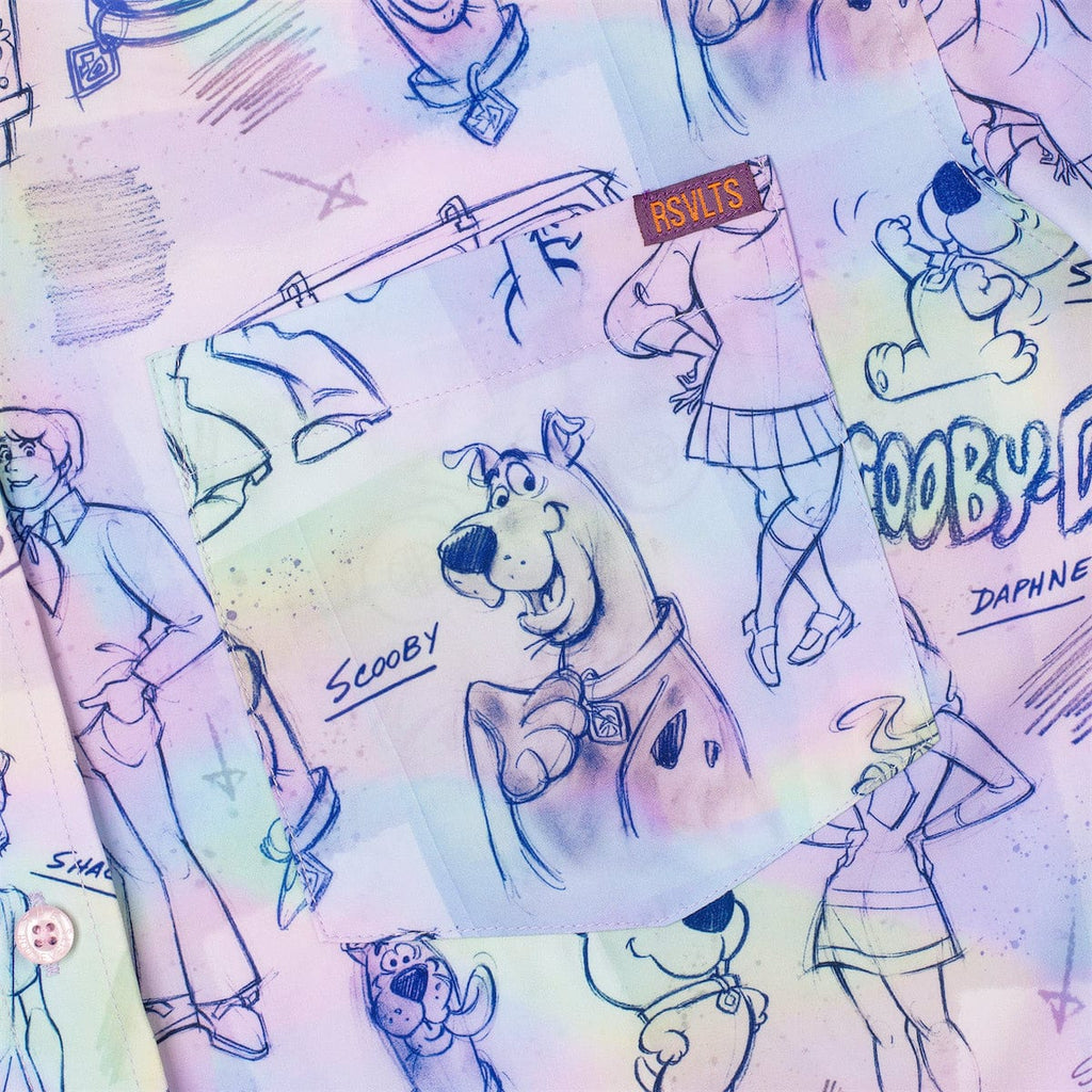 RSVLTS Scooby Doodles KUNUFLEX Short Sleeve Shirt in Multicolor — detail 6