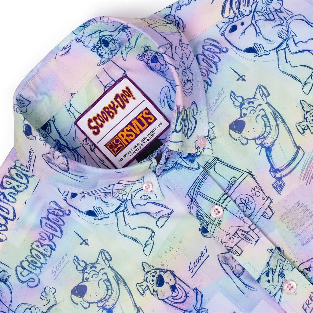 RSVLTS Scooby Doodles KUNUFLEX Short Sleeve Shirt in Multicolor — detail 9
