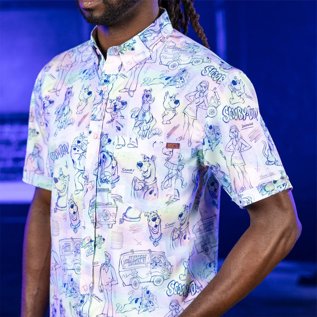 RSVLTS Scooby Doodles KUNUFLEX Short Sleeve Shirt in Multicolor — detail 7