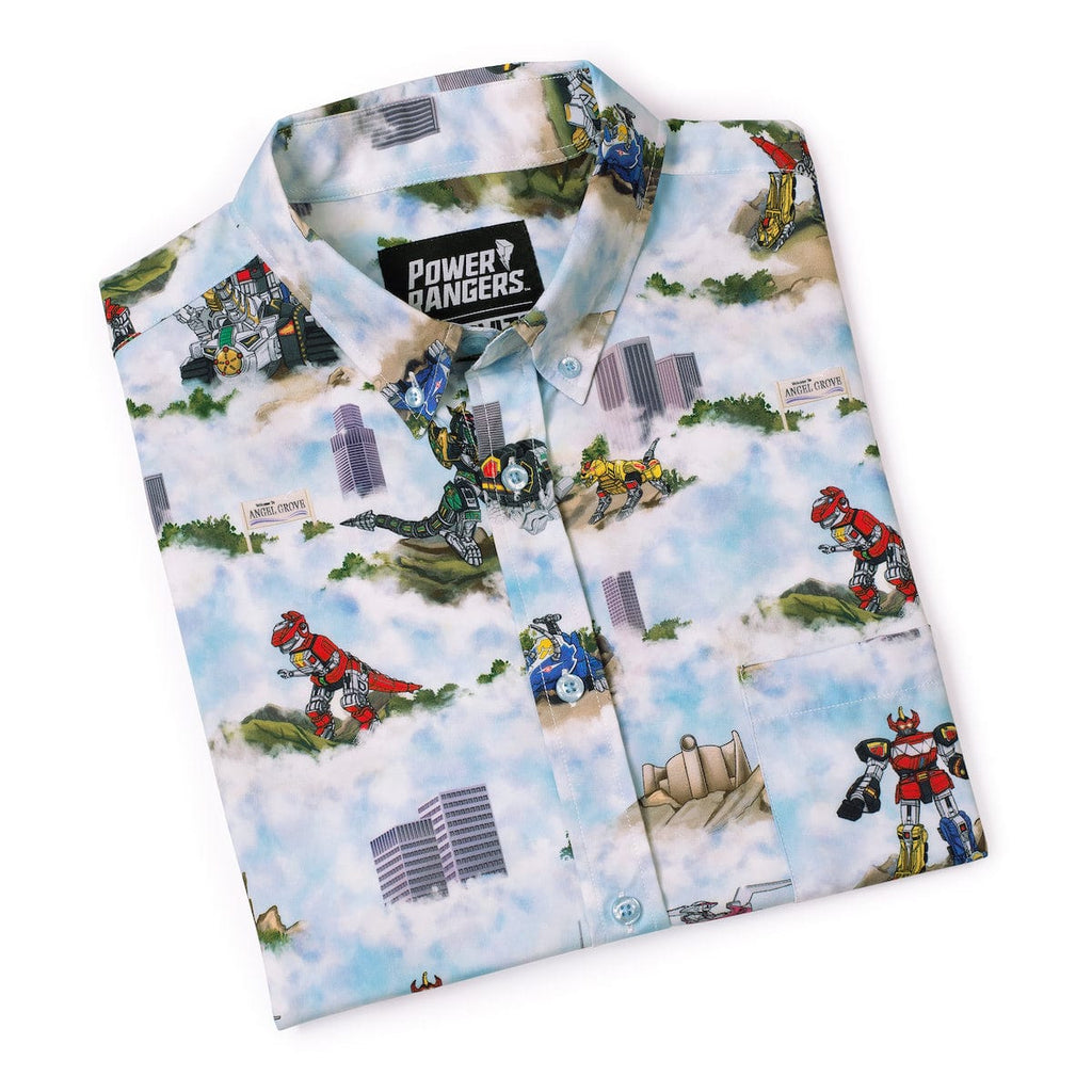 RSVLTS It's Morphin Time KUNUFLEX Short Sleeve Shirt in Blue — detail 10