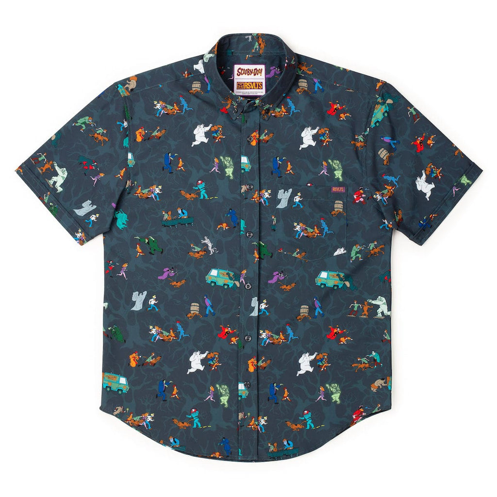 RSVLTS Behind You! KUNUFLEX Short Sleeve Shirt in Gray — detail 8
