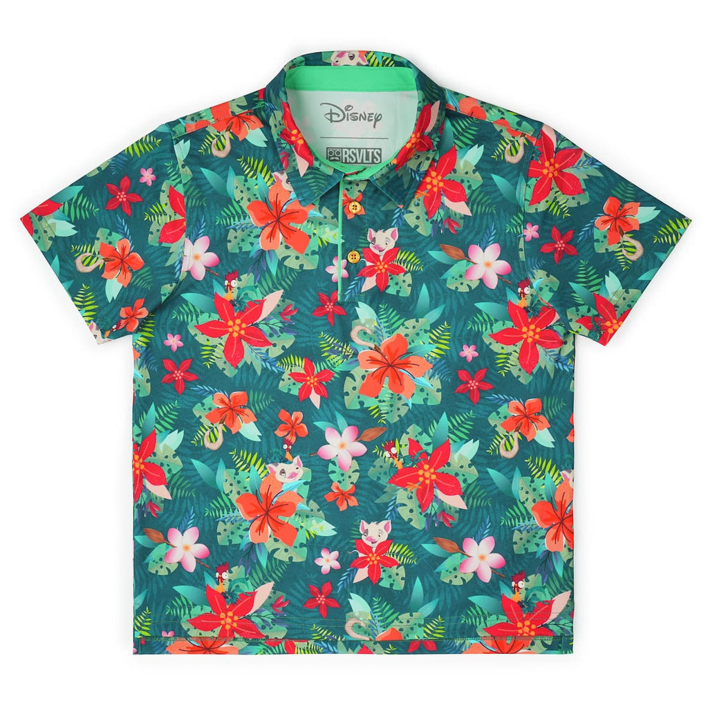RSVLTS All You Need Youth All-Day Polo in Green — detail 2