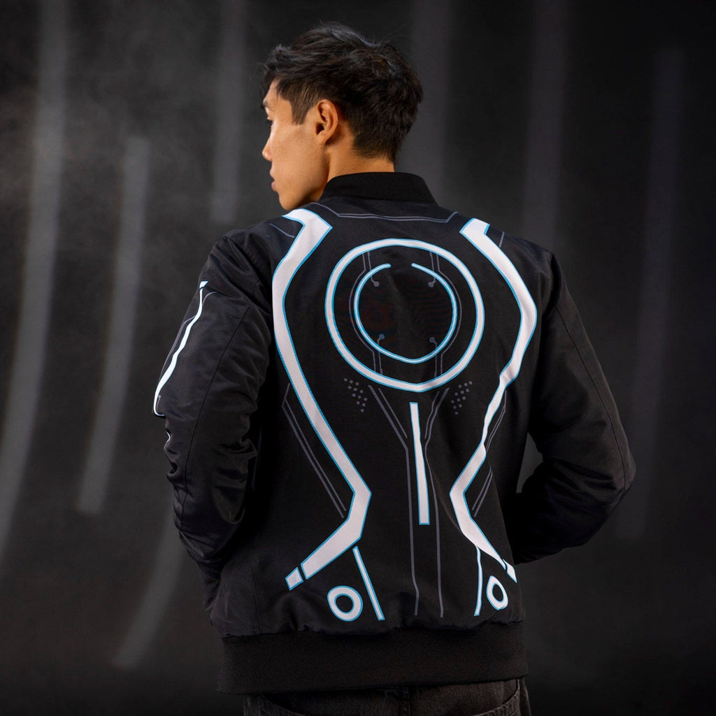 RSVLTS Light Suit Reversible Bomber Jacket in Black — detail 4