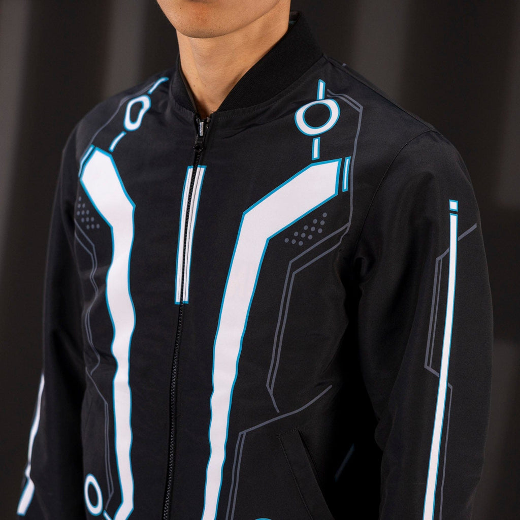 RSVLTS Light Suit Reversible Bomber Jacket in Black — detail 8