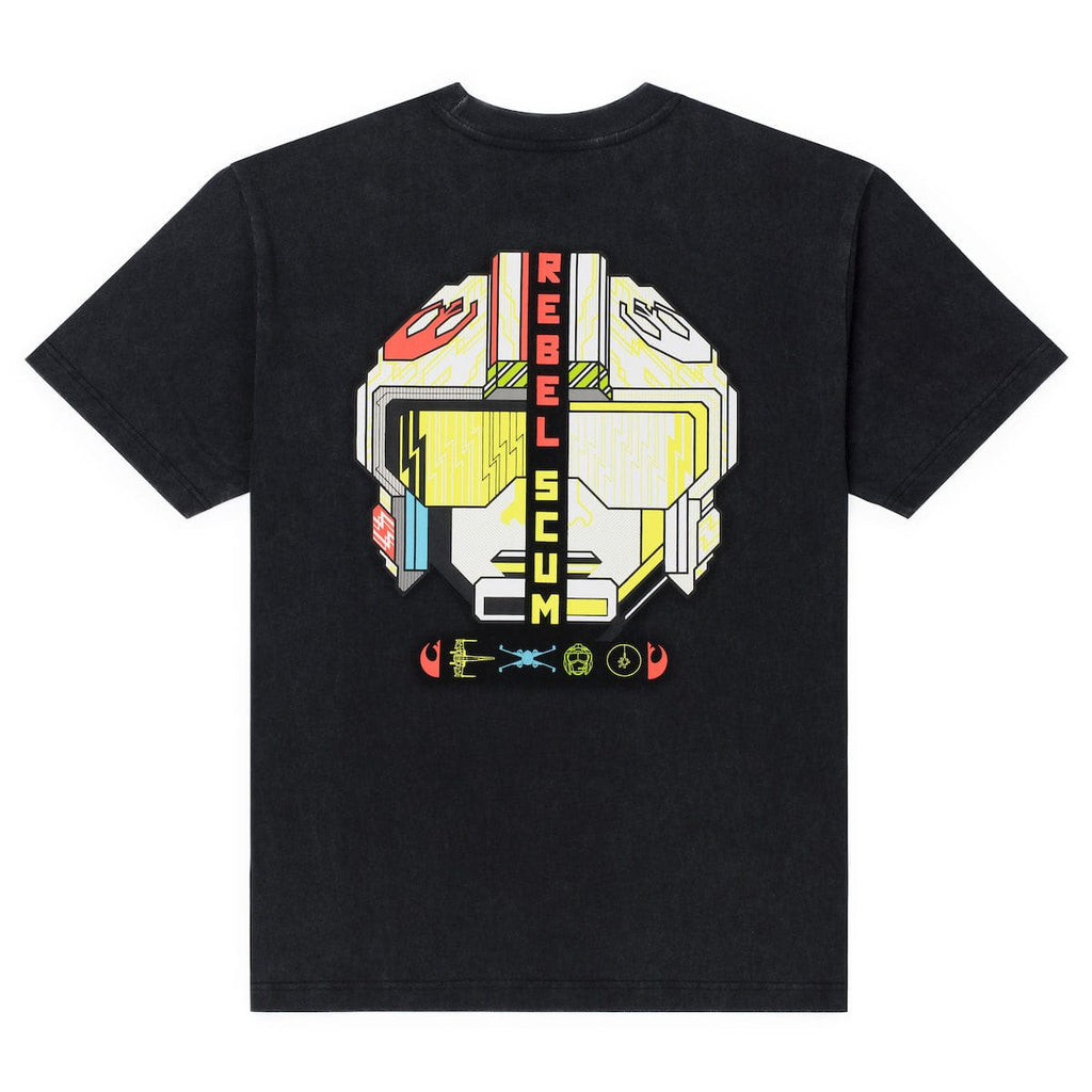 RSVLTS Rebel Scum Retro Vintage Crewneck Tee in Black — detail 3