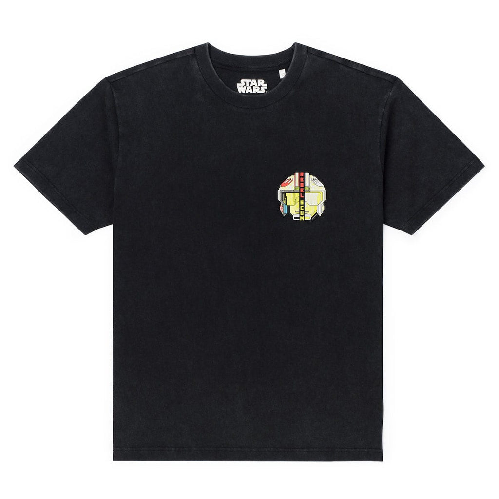 RSVLTS Rebel Scum Retro Vintage Crewneck Tee in Black — detail 2