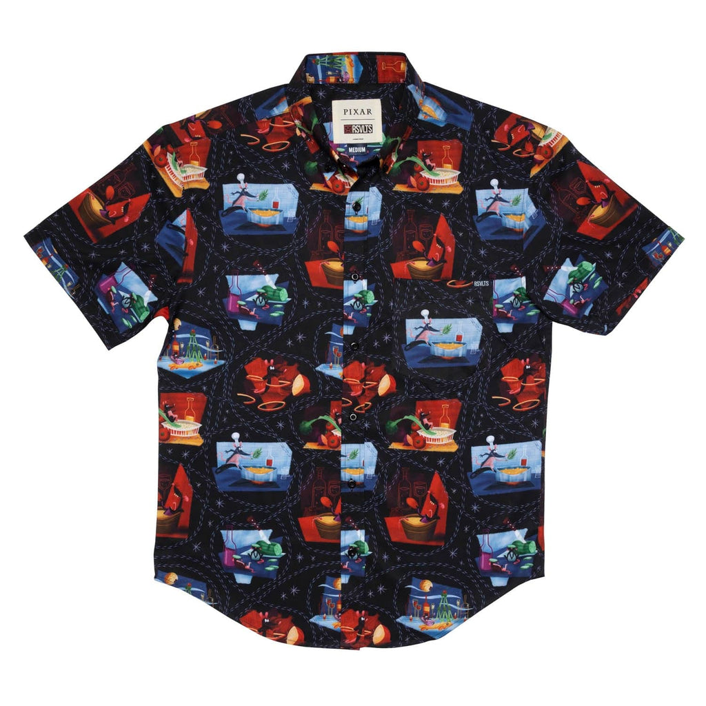 RSVLTS Shirtatouille KUNUFLEX Short Sleeve Shirt in Black — detail 3