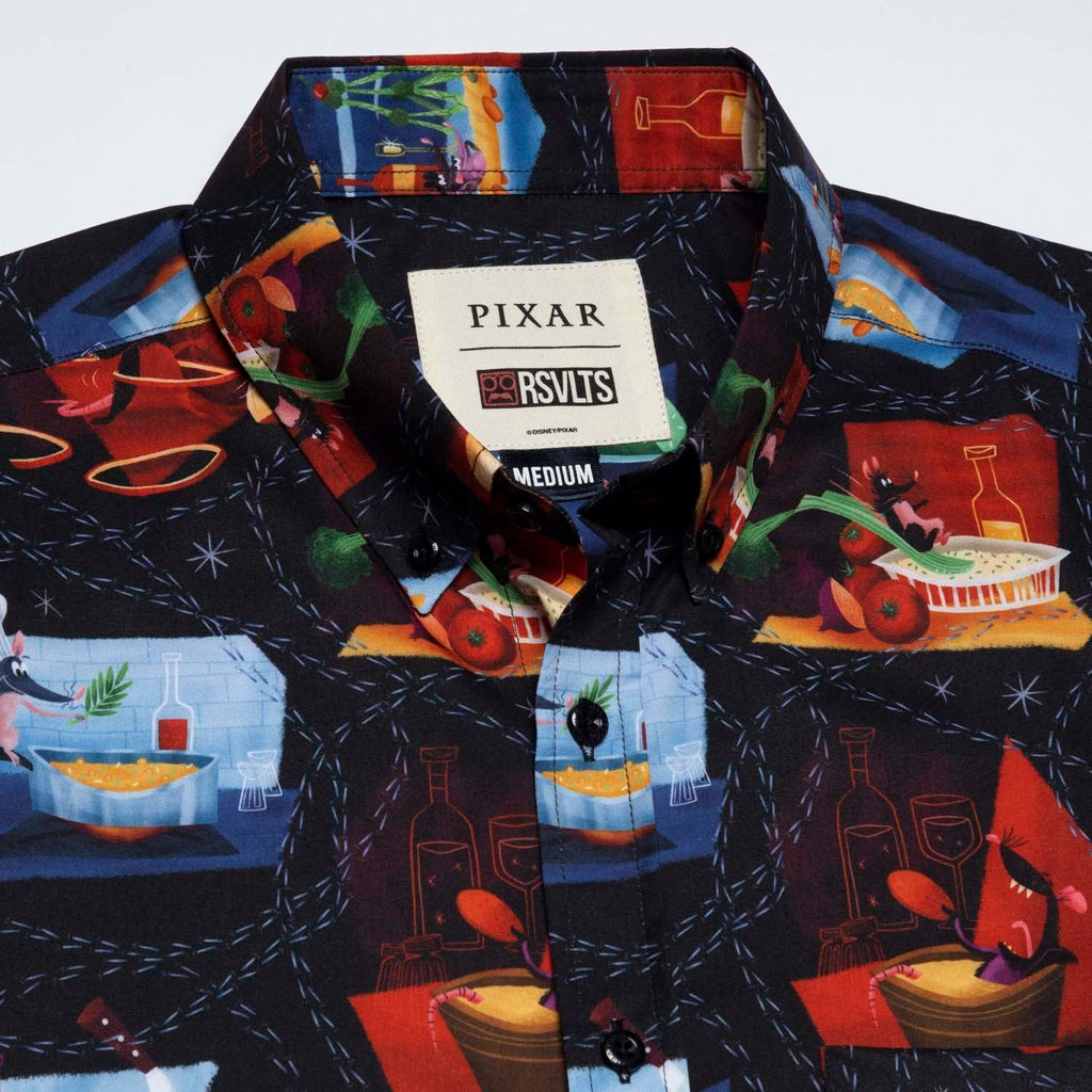 RSVLTS Shirtatouille KUNUFLEX Short Sleeve Shirt in Black — detail 6