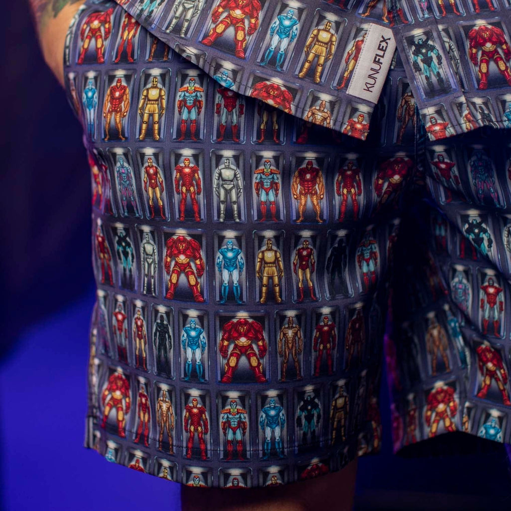 RSVLTS Hall of Armor Hybrid Shorts in Multicolor — detail 4