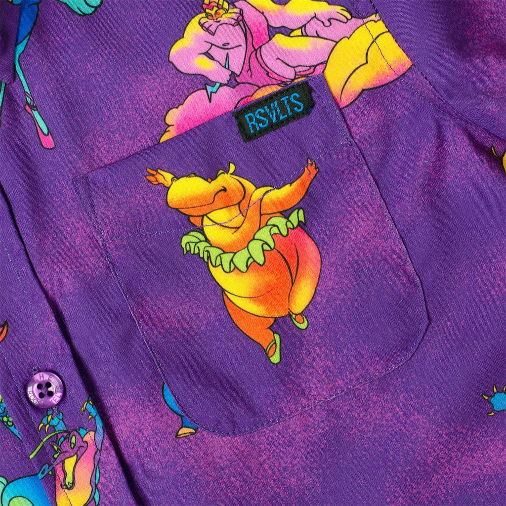 RSVLTS Shall We Dance? Preschool KUNUFLEX Short Sleeve Shirt in Purple — detail 3