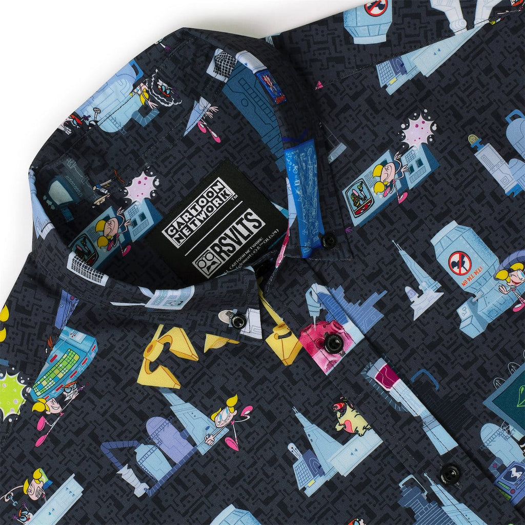 RSVLTS DEE DEE KUNUFLEX Short Sleeve Shirt in Black — detail 11