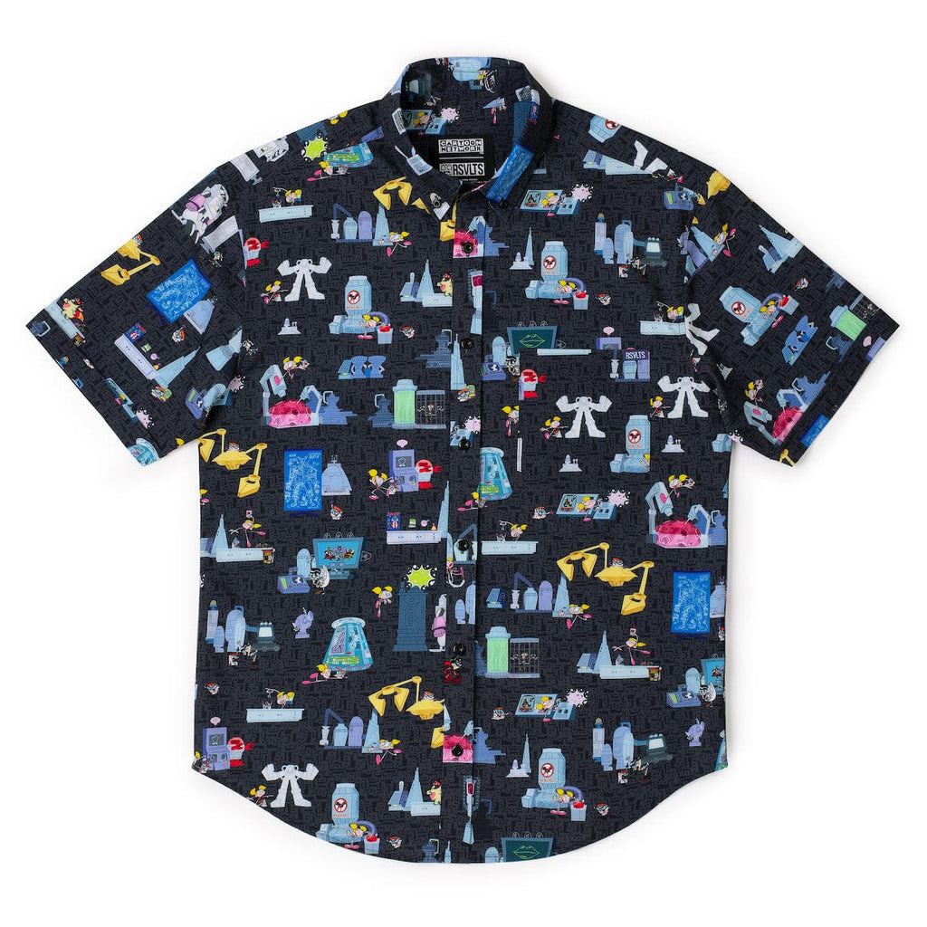 RSVLTS DEE DEE KUNUFLEX Short Sleeve Shirt in Black — detail 10