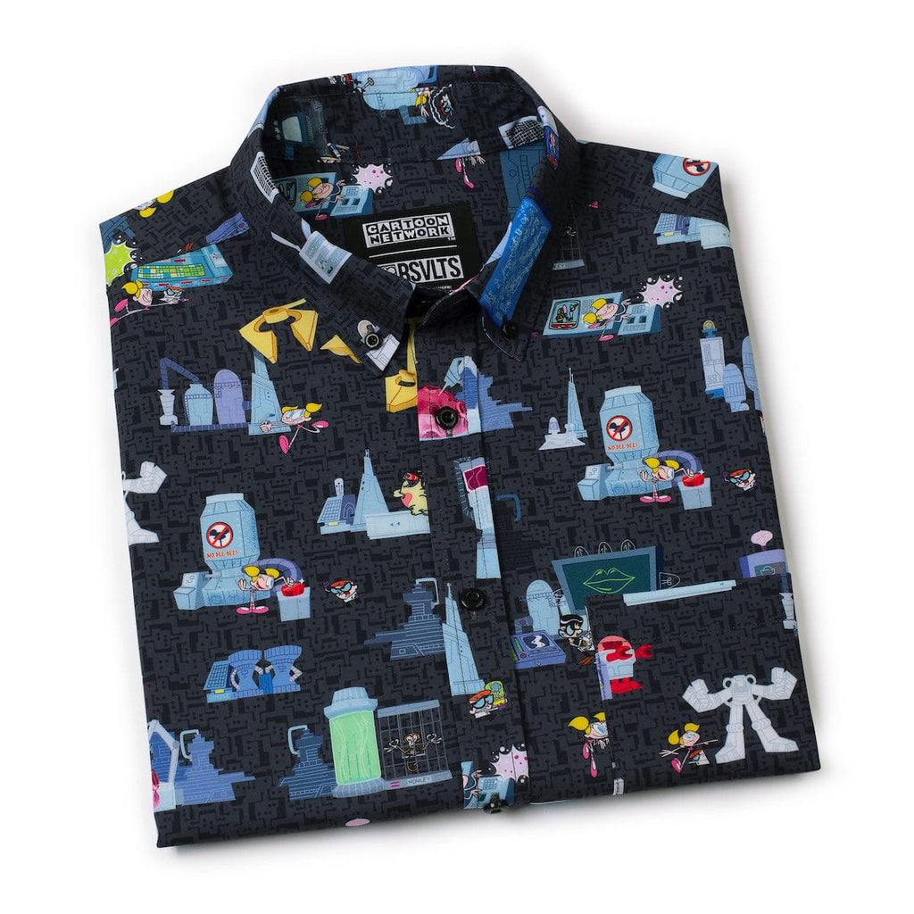 RSVLTS DEE DEE KUNUFLEX Short Sleeve Shirt in Black — detail 13