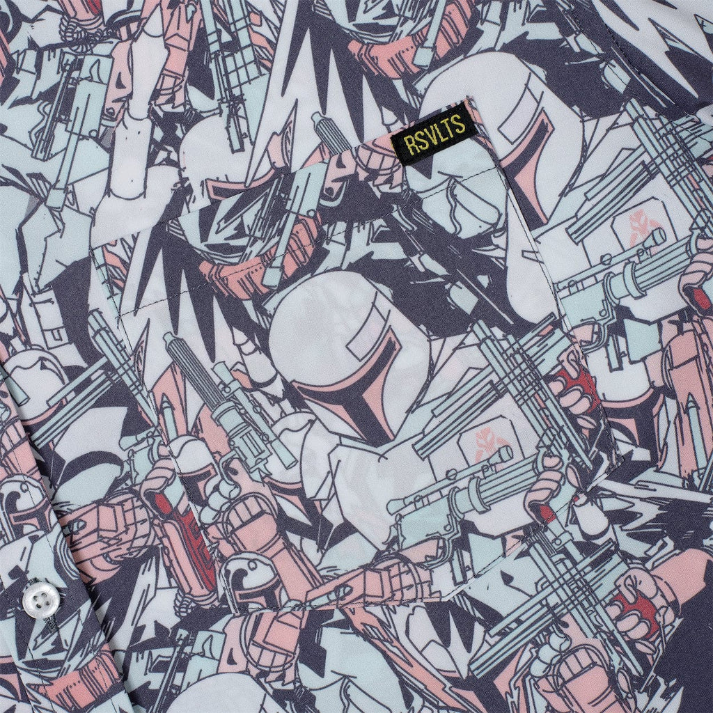RSVLTS Galactic Bounty KUNUFLEX Short Sleeve Shirt in Multicolor — detail 7