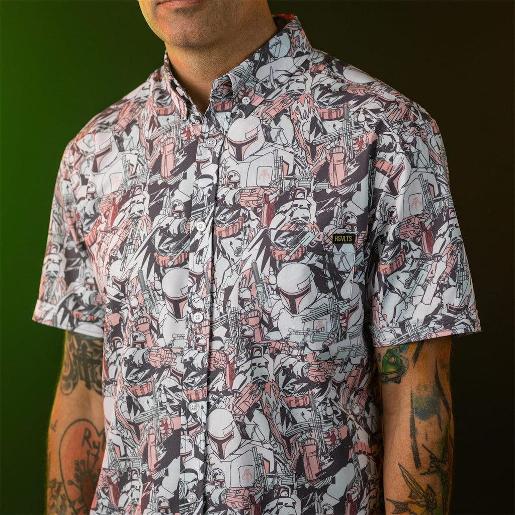 RSVLTS Galactic Bounty KUNUFLEX Short Sleeve Shirt in Multicolor — detail 4