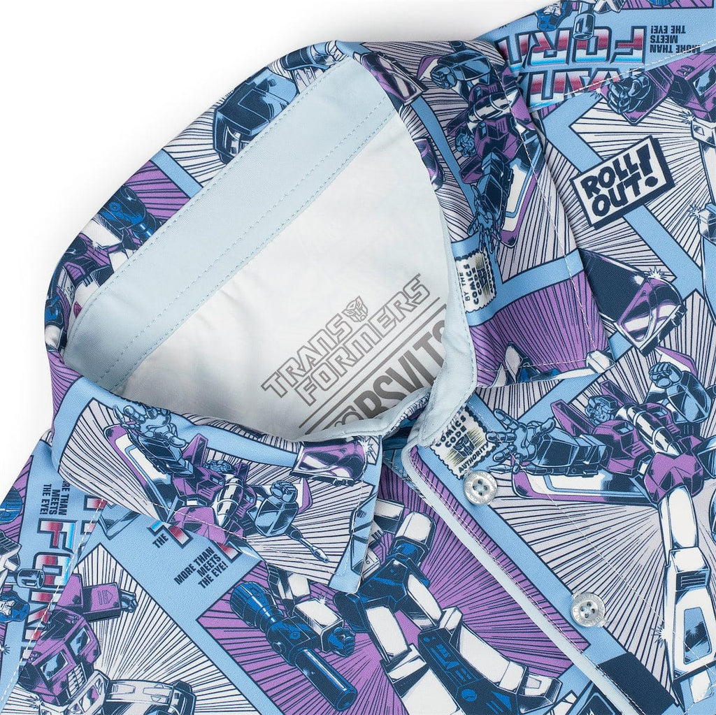 RSVLTS Cybercomics All-Day Polo in Blue — detail 6