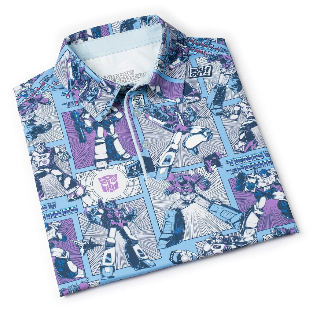 RSVLTS Cybercomics All-Day Polo in Blue — detail 8