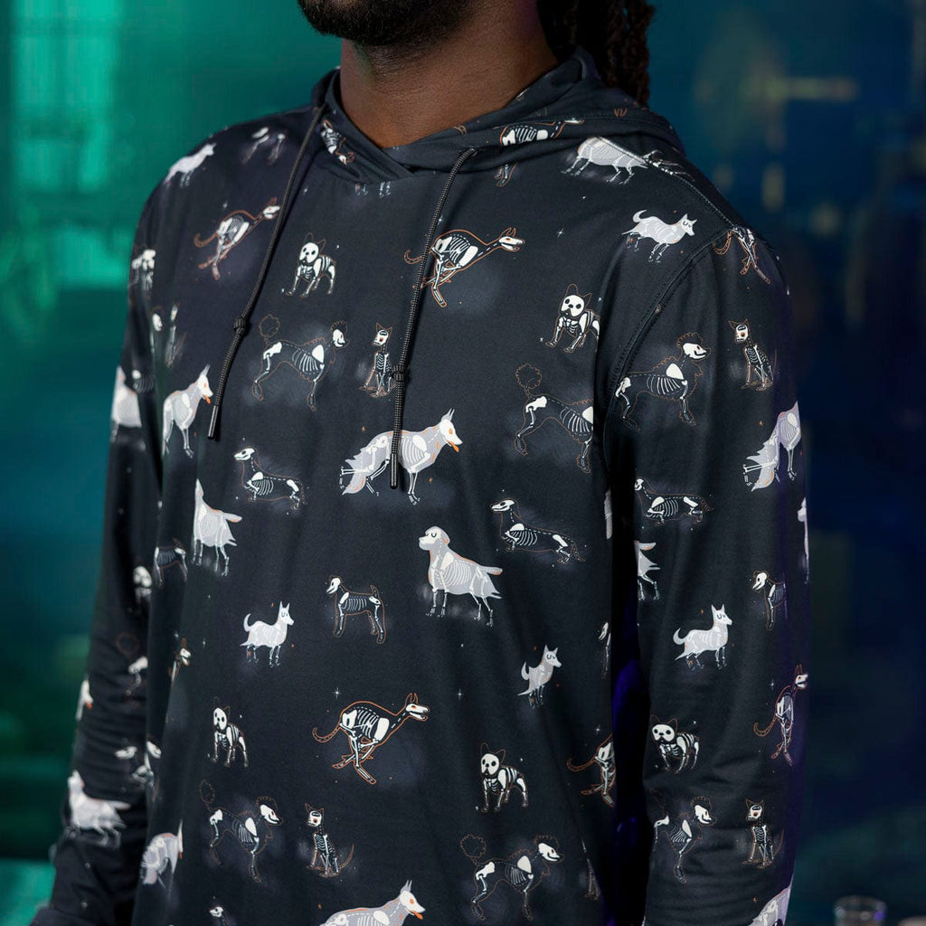 RSVLTS Good to the Bone Performance Hoodie in Black — detail 2