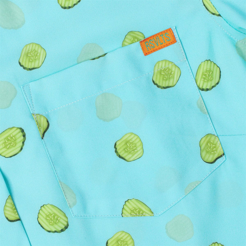 RSVLTS Kind of a Big Dill Women's KUNUFLEX Short Sleeve Shirt in Green — detail 4