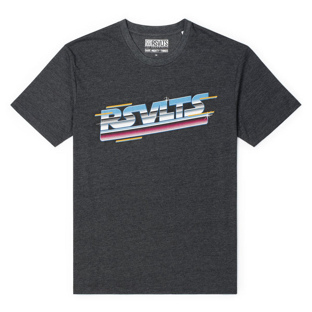 RSVLTS Synthwave RSVLTS Crewneck Tee in Gray — detail 3
