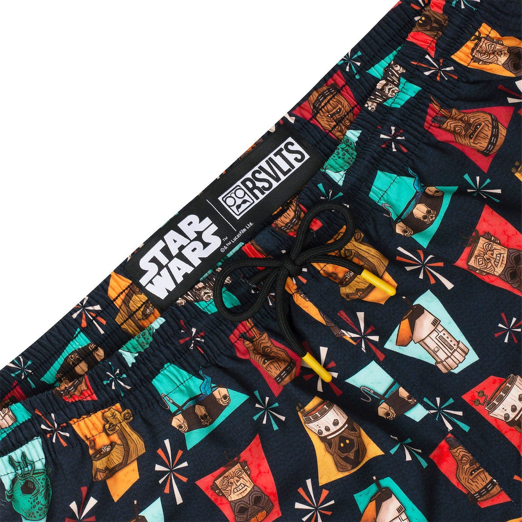 RSVLTS Cosmic Cocktails Hybrid Shorts in Black — detail 7