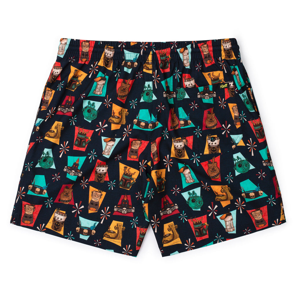 RSVLTS Cosmic Cocktails Hybrid Shorts in Black — detail 8