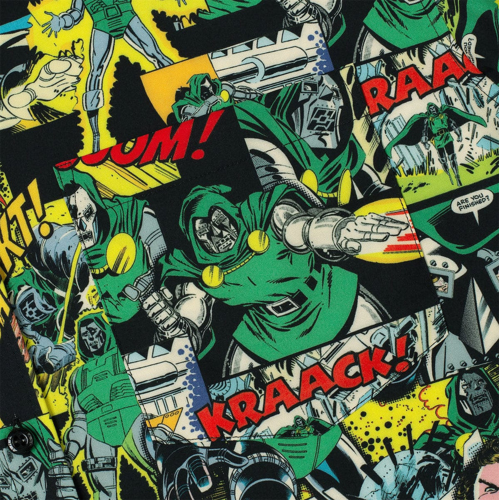 RSVLTS I Am Doom KUNUFLEX Short Sleeve Shirt in Black — detail 6