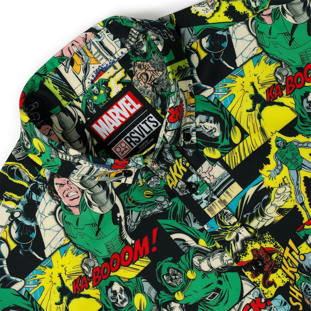 RSVLTS I Am Doom KUNUFLEX Short Sleeve Shirt in Black — detail 8