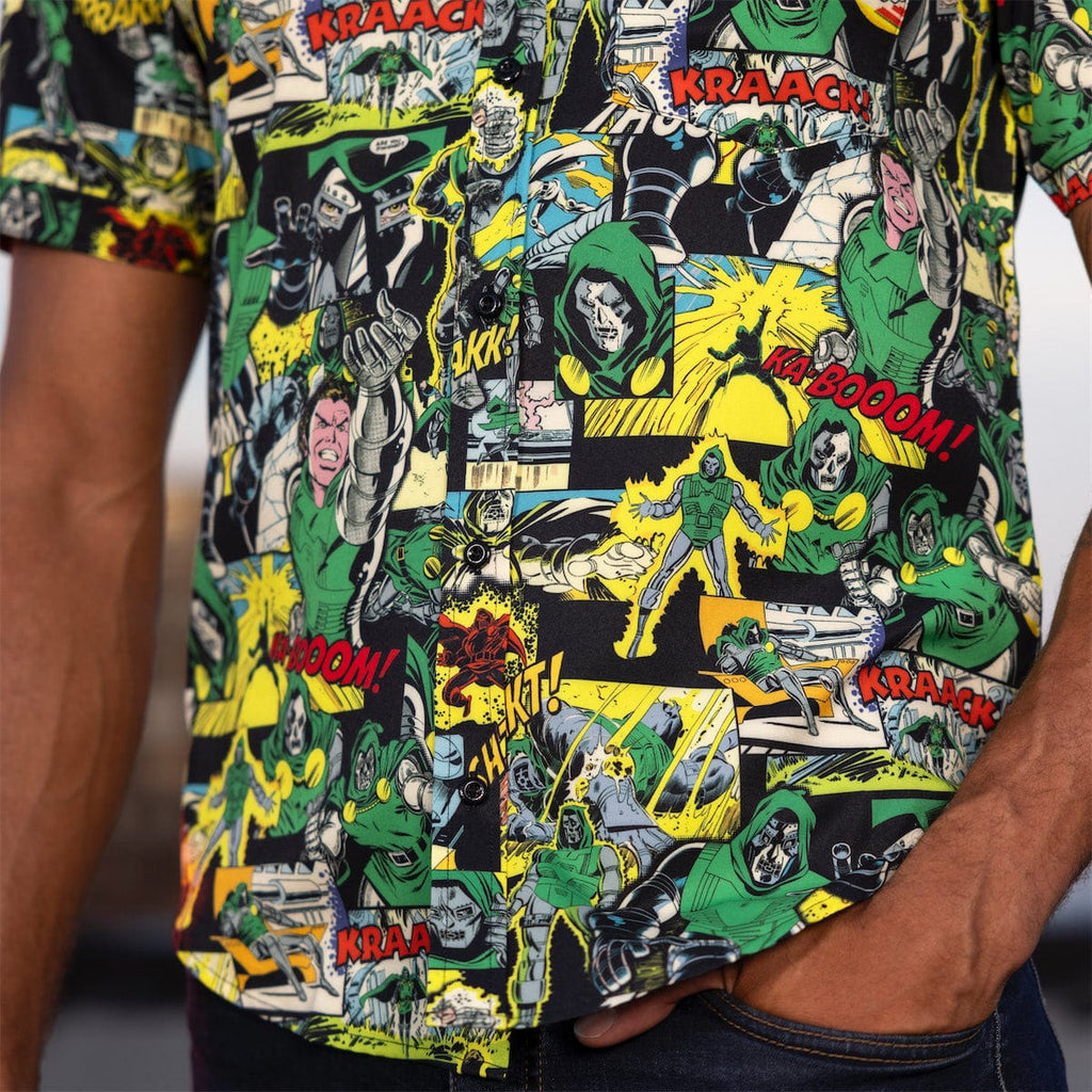 RSVLTS I Am Doom KUNUFLEX Short Sleeve Shirt in Black — detail 7