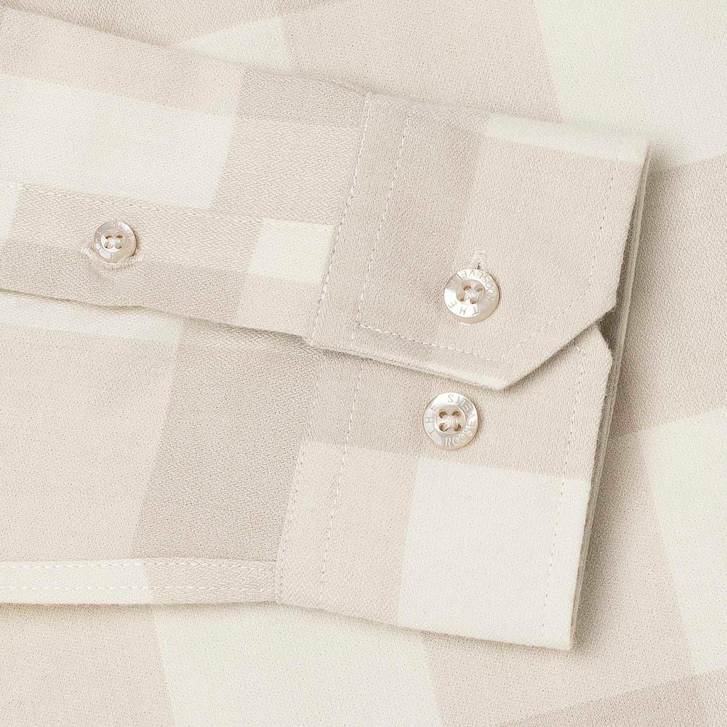 RSVLTS Flanning Tatum BorlandFlex Long Sleeve Flannel in Brown — detail 7
