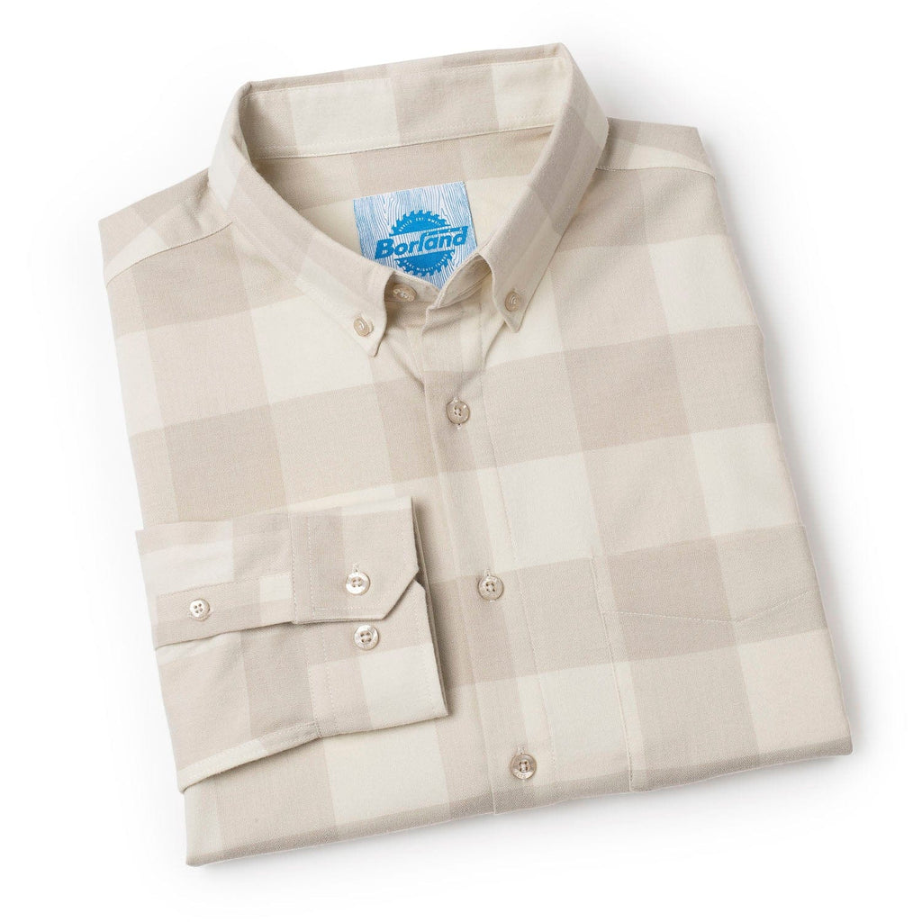 RSVLTS Flanning Tatum BorlandFlex Long Sleeve Flannel in Brown — detail 9