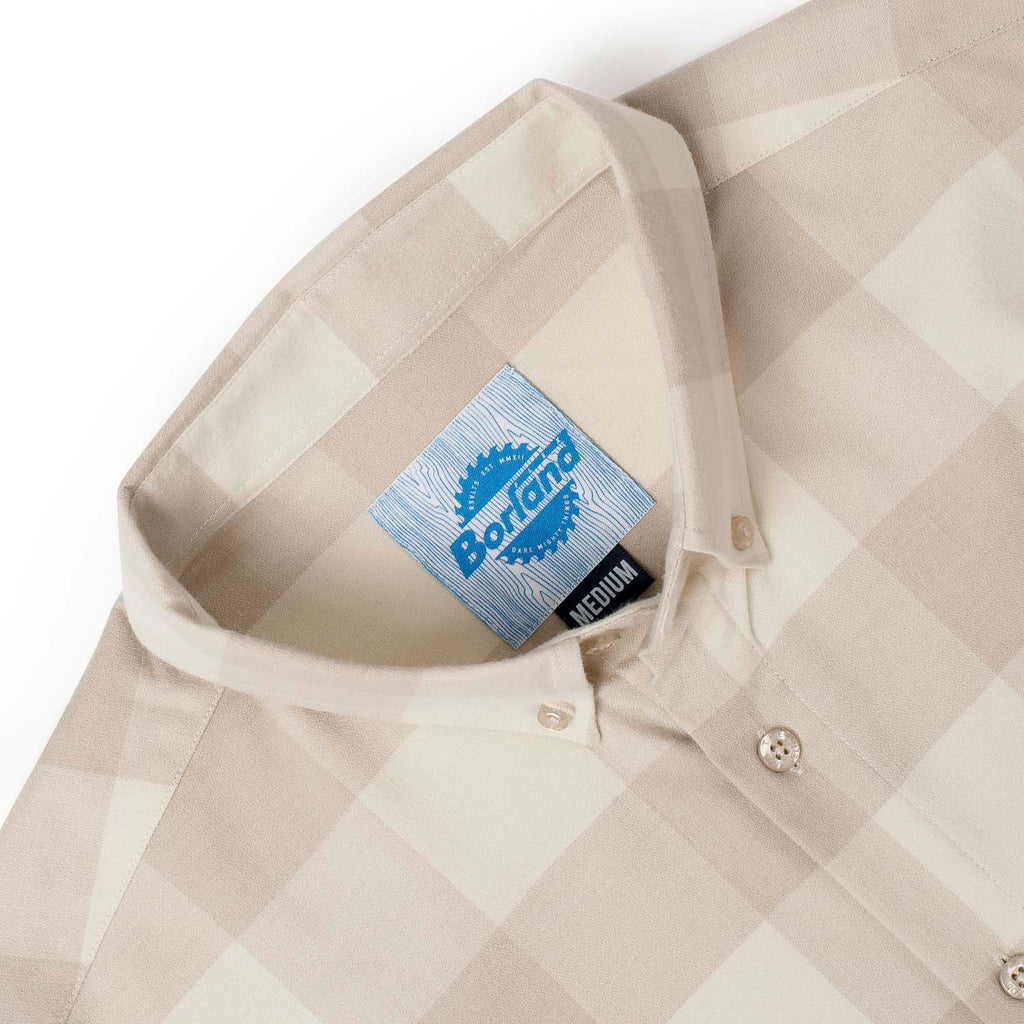 RSVLTS Flanning Tatum BorlandFlex Long Sleeve Flannel in Brown — detail 3