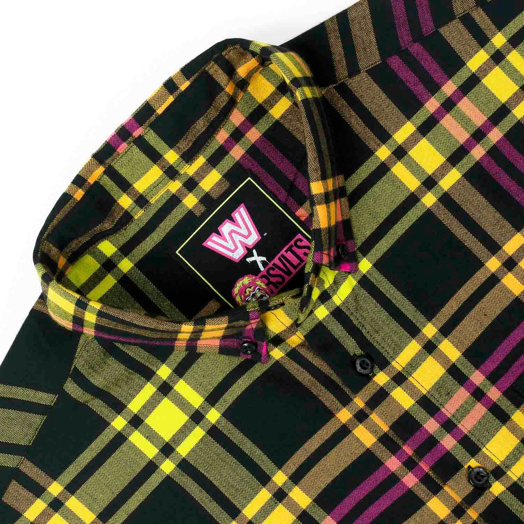 RSVLTS Run Forever BorlandFlex Long Sleeve Flannel in Yellow — detail 13