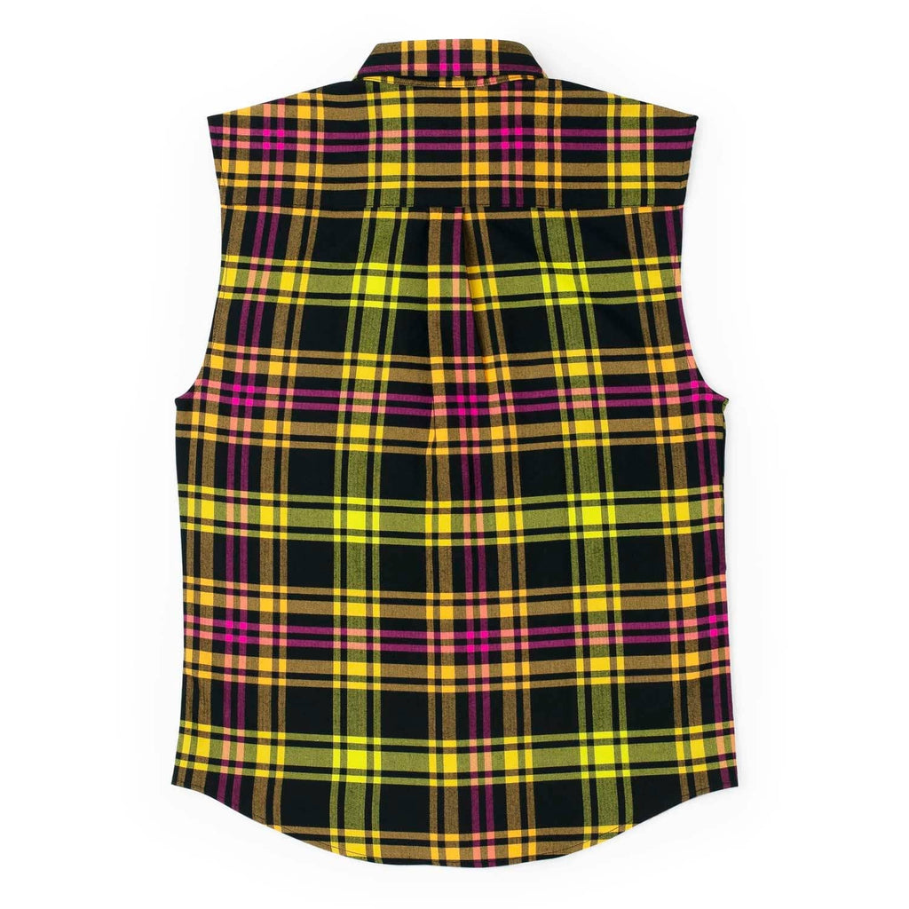 RSVLTS Run Forever BorlandFlex Long Sleeve Flannel in Yellow — detail 10