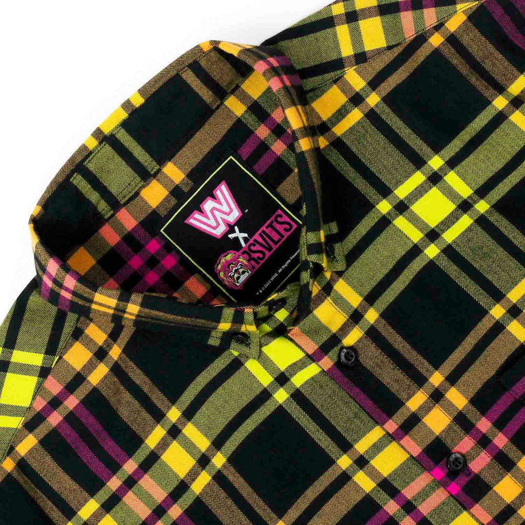 RSVLTS Run Forever BorlandFlex Long Sleeve Flannel in Yellow — detail 14