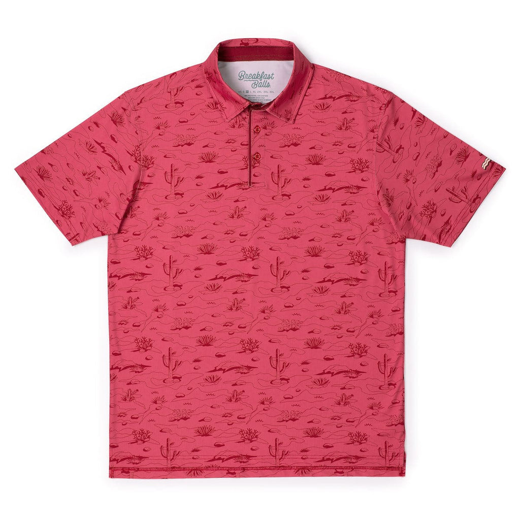 RSVLTS Oasis All-Day Polo in Red — front view