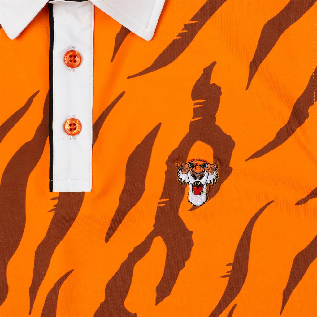 RSVLTS Shere Villainy Youth All-Day Polo in Orange — detail 5