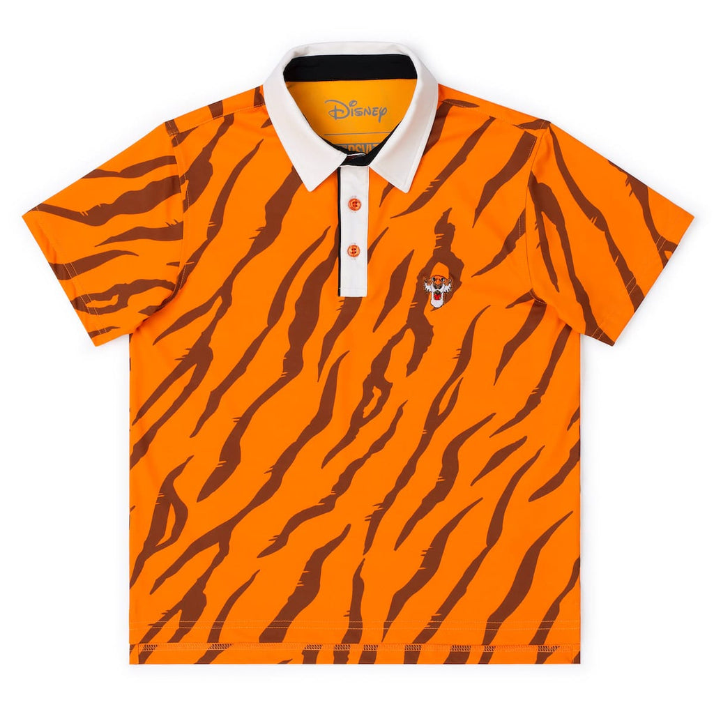 RSVLTS Shere Villainy Youth All-Day Polo in Orange — detail 4