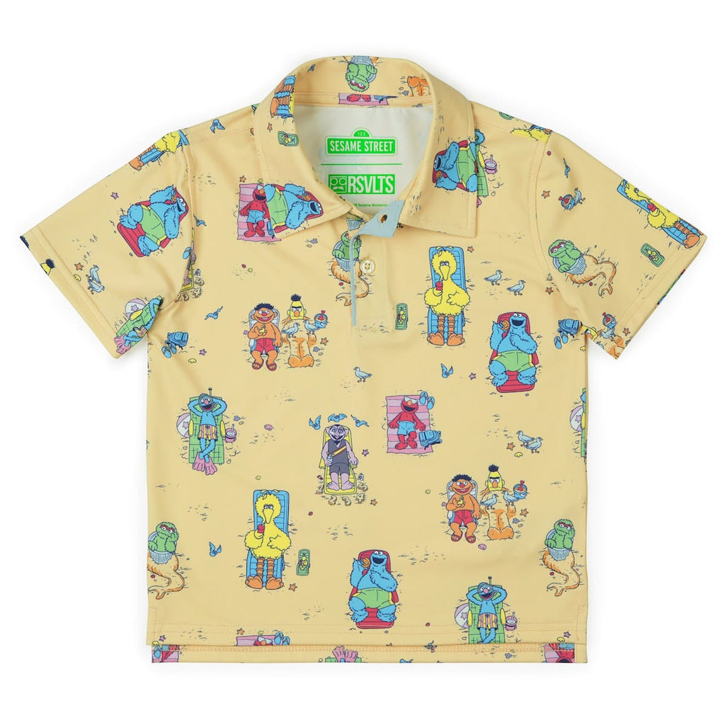 RSVLTS Sunny Daze Preschool All-Day Polo in Yellow — detail 3