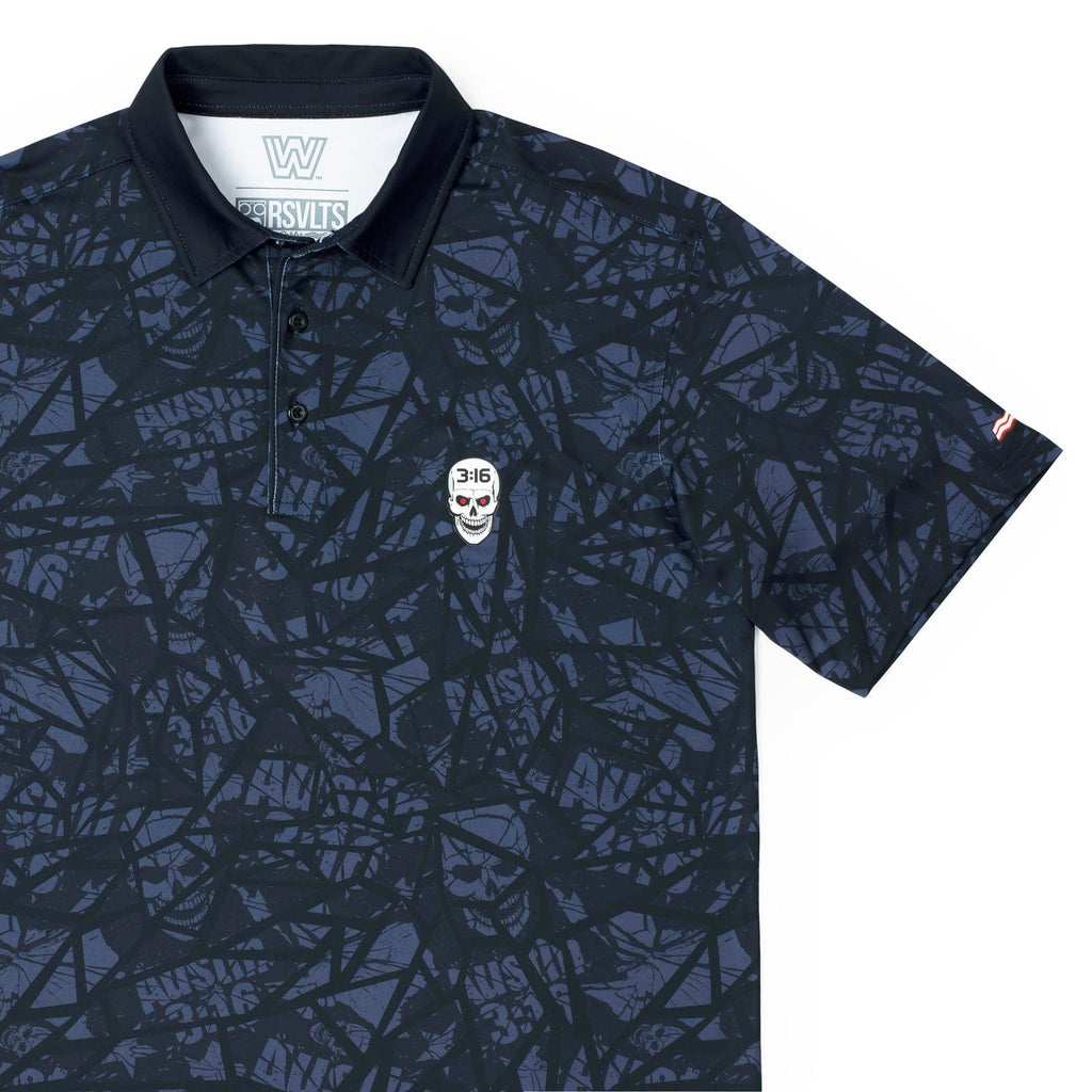 RSVLTS Tee Time 3:16 All-Day Polo in Black — detail 8