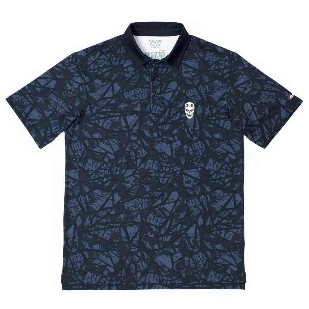 RSVLTS Tee Time 3:16 All-Day Polo in Black — detail 6