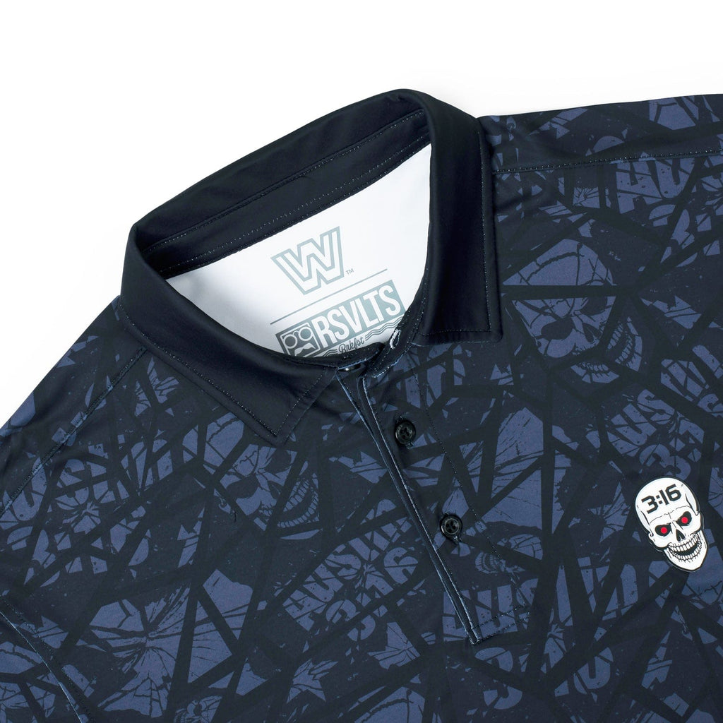 RSVLTS Tee Time 3:16 All-Day Polo in Black — detail 10