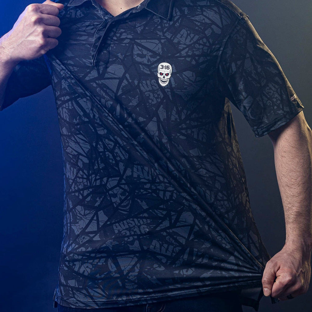 RSVLTS Tee Time 3:16 All-Day Polo in Black — detail 9