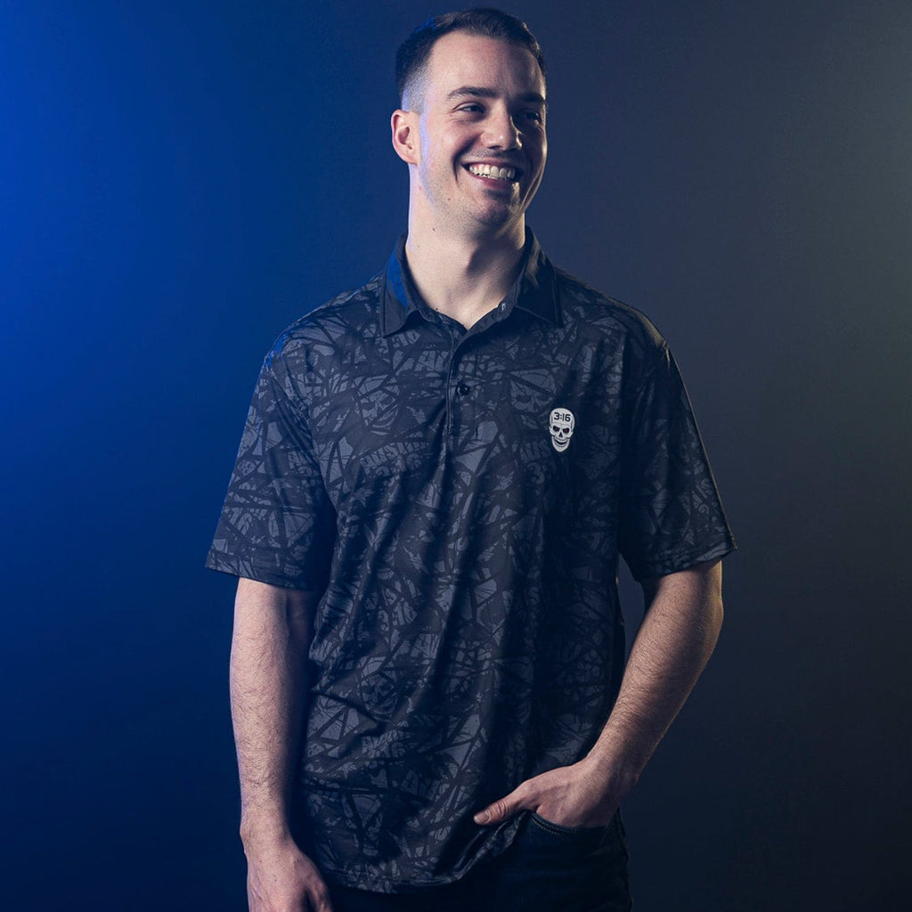 RSVLTS Tee Time 3:16 All-Day Polo in Black — detail 11