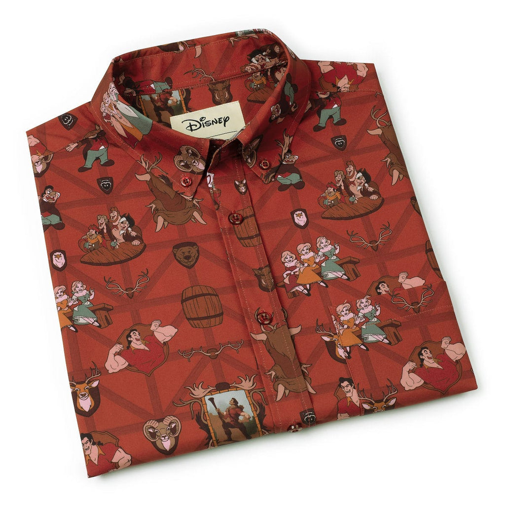 RSVLTS No One Like Him KUNUFLEX Short Sleeve Shirt in Brown — detail 9