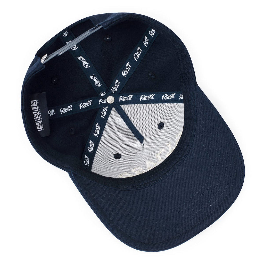RSVLTS The Flip 5-Panel Curved Brim Hat in Blue — detail 4