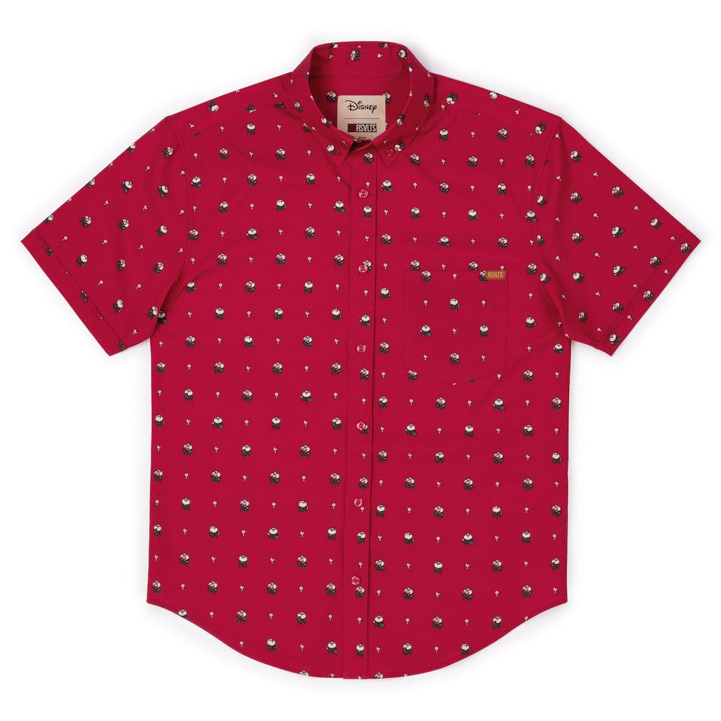RSVLTS Lil Lemmings KUNUFLEX Short Sleeve Shirt in Red — detail 9
