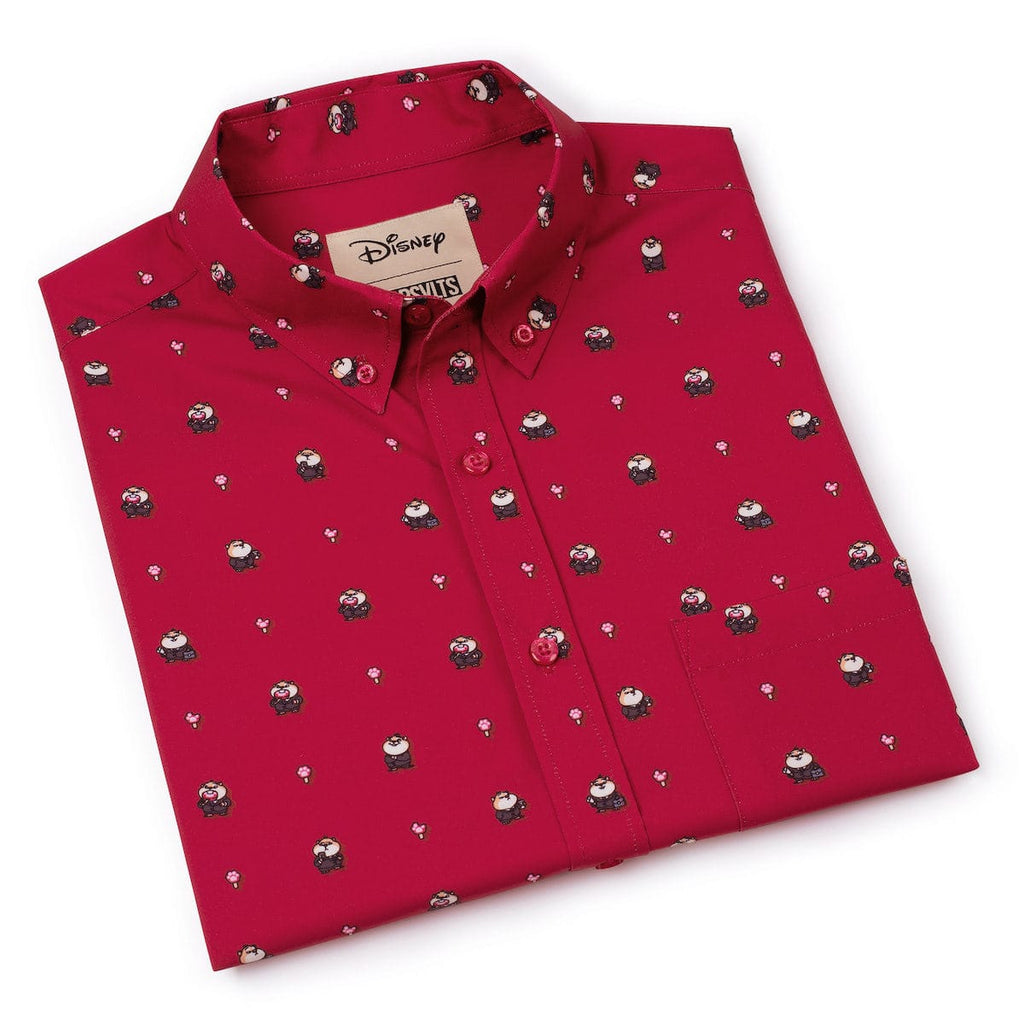 RSVLTS Lil Lemmings KUNUFLEX Short Sleeve Shirt in Red — detail 12