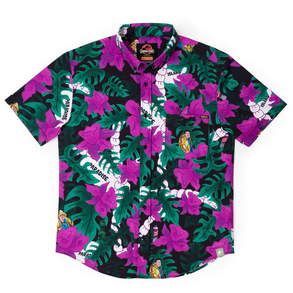 RSVLTS Nobody Cares KUNUFLEX Short Sleeve Shirt in Black — detail 2