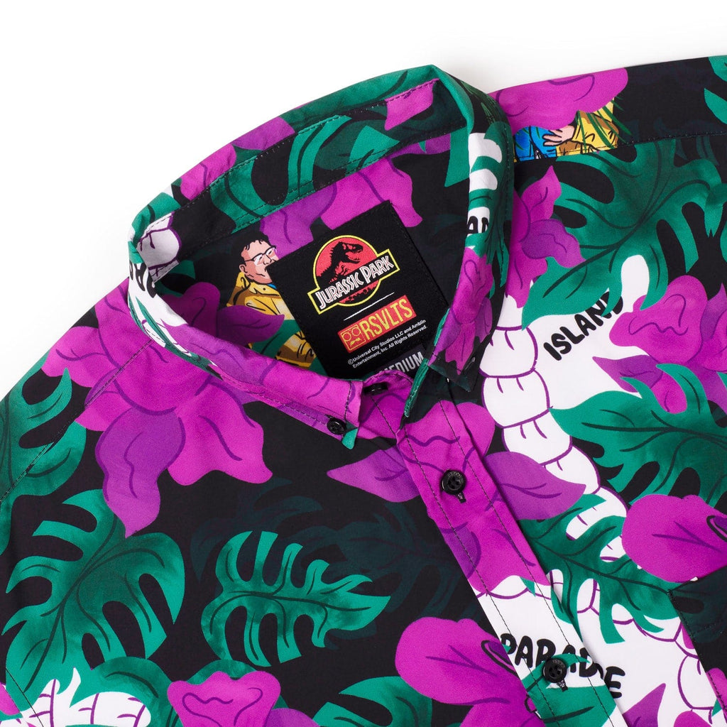 RSVLTS Nobody Cares KUNUFLEX Short Sleeve Shirt in Black — detail 5